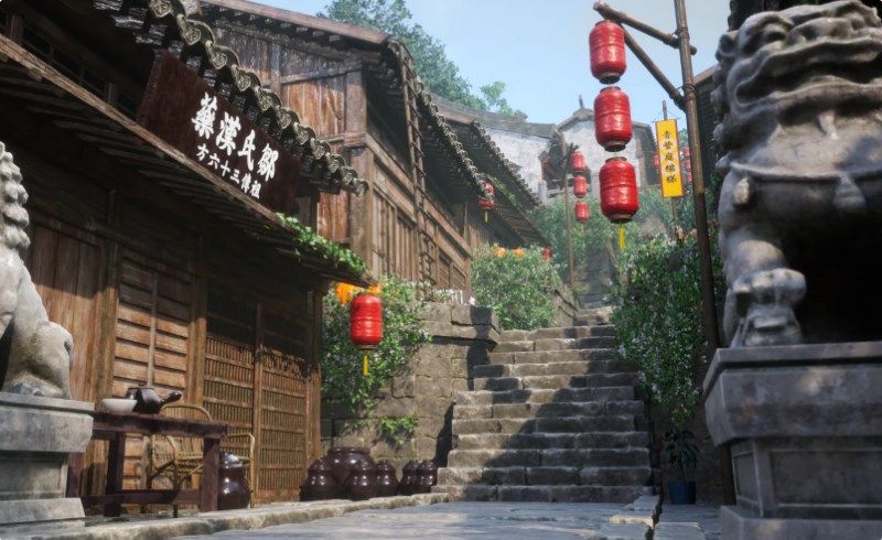 【UE5】模块化中国山城 Modular Chinese mountain town