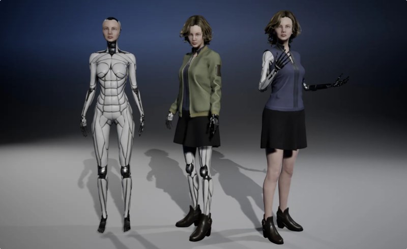 【UE4/5】机器人女孩 The cyborg girl : Bella