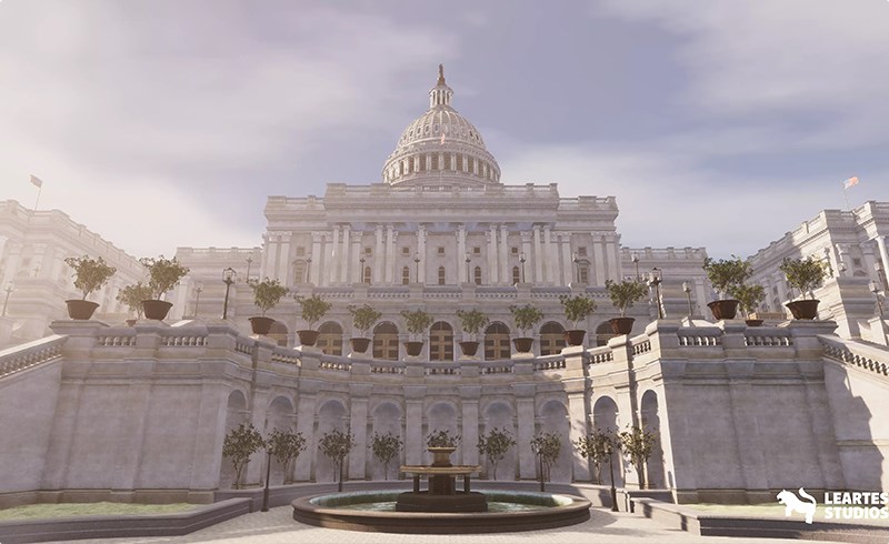 Unity场景 – 美国国会大厦外部环境 US Capitol Exterior Environment