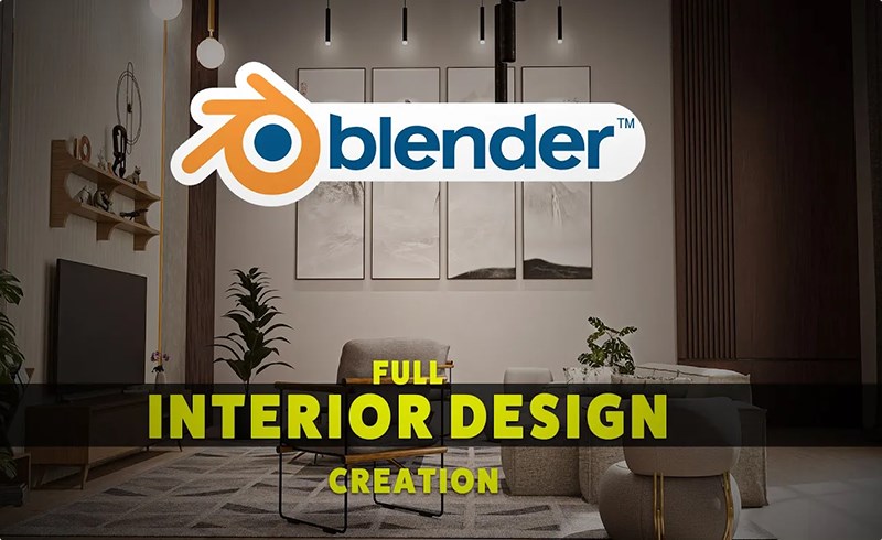 Blender教程 – 完整的室内场景创建 Full interior scene creation