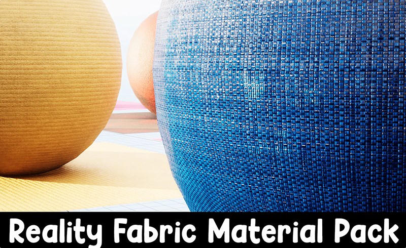 【UE5】面料材料包 Fabric Material Pack V4 – 20 Pcs 4k Material