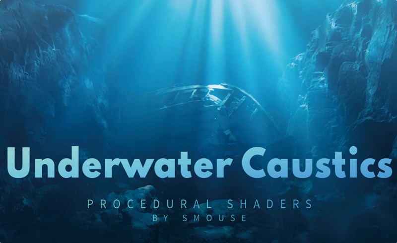 Blender插件 – 水下焦散材质 Underwater Caustics Shader