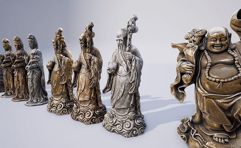 【UE5】雕塑包 Sculptures Pack Vol.2