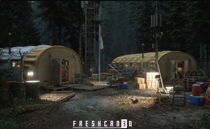 【UE5】露营帐篷环境 Research Tent Environment