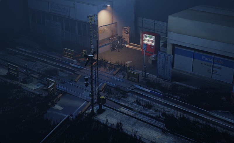 模型资产 – 日本火车站场景模型 Japanese Train Station Japanese Low-poly 3D model