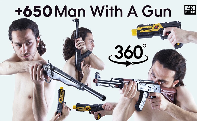 650 张持枪动态动作参考图片 650 Man With A Gun References Pictures – Vol 01