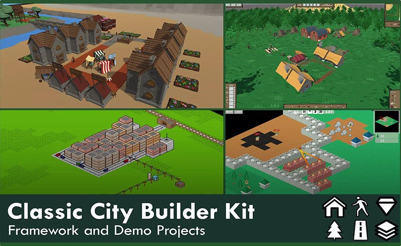 Unity开发 – 城市建设游戏开发模板 Classic City Builder Kit