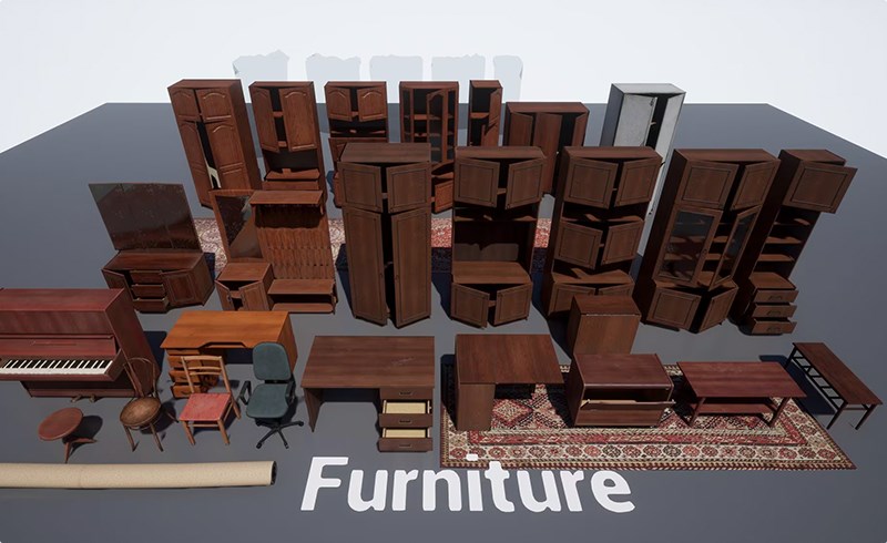 【UE4/5】后苏联家具 Post Soviet Furniture