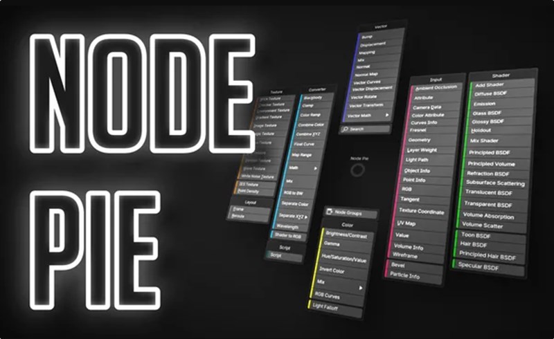 Blender插件 – 热盒插件 Node Pie