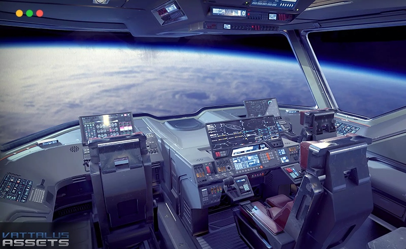 Unity场景 – 科幻驾驶舱 Sci Fi Cockpit (Bridge) 6