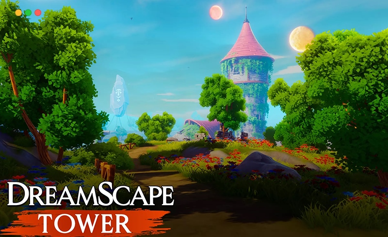 Unity场景 – 开放奇幻世界 Dreamscape Nature Tower – Stylized Fantasy Open World