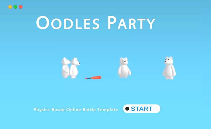 Unity开发 – 多人派对游戏开发模板 Oodles Party(Physics-Based Battle For PC & Mobile)