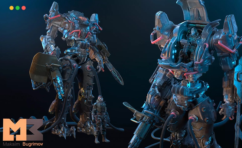 Unity角色 – 反乌托邦机甲 Dystopia Mech