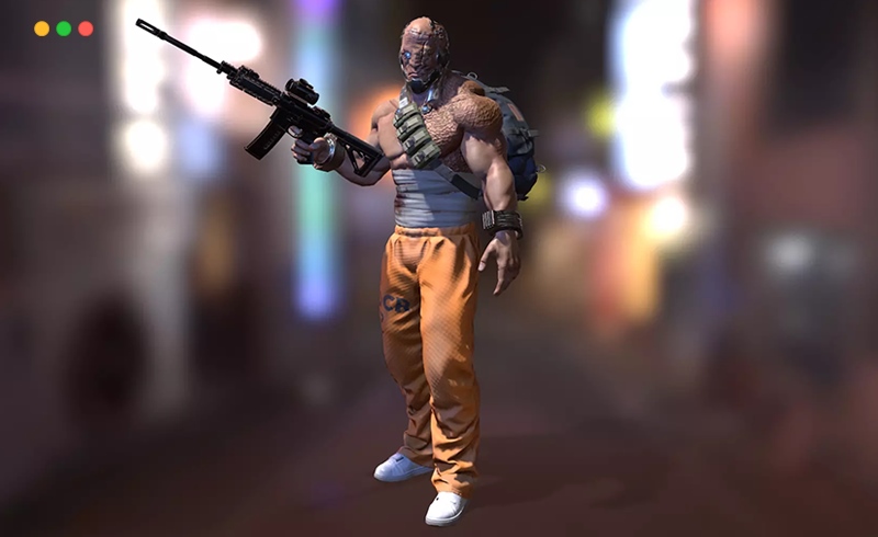 Unity角色 – 游戏角色 PBR CyberPrisoner