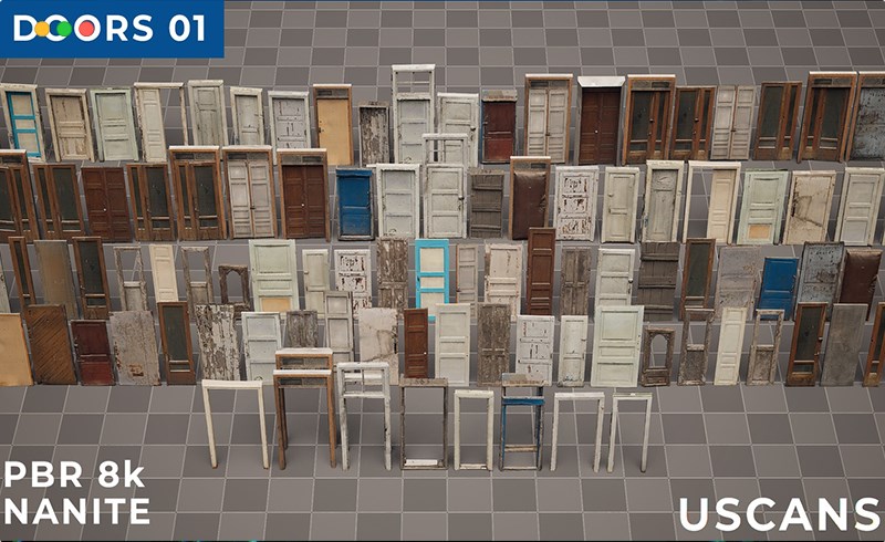 【UE5】门 Uscans Doors 01