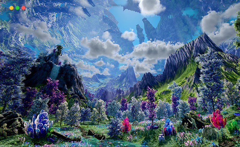 【UE5】外星奇幻自然包 Alien/Fantasy Nature Pack