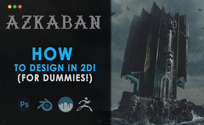 【中文字幕】PS教程 – 场景概念设计教程 How to Design in 2D (For Dummies)