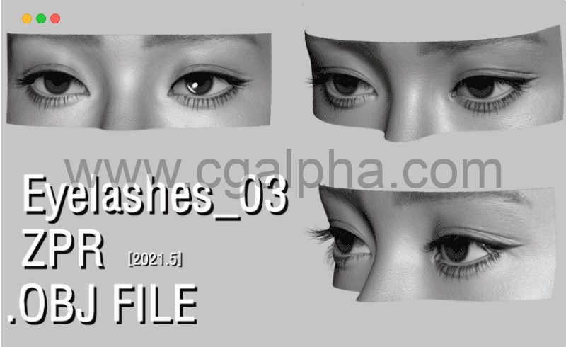 模型资产 – 睫毛模型 Eyelashes  veryVeryCool