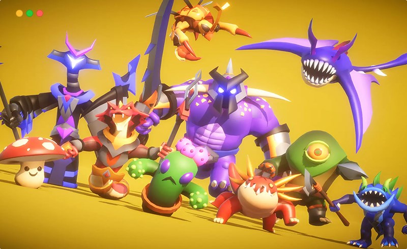 Unity资产 – 游戏怪物角色 RPG Monster Wave 3 PBR