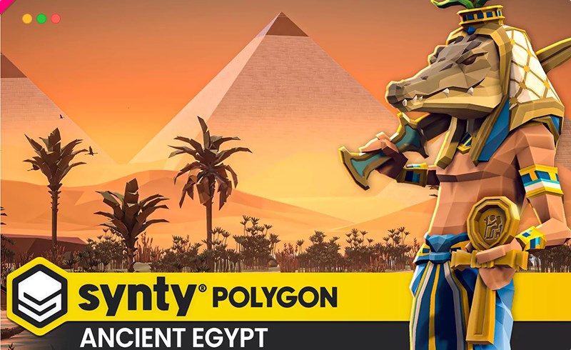 Unity场景 – 风格化古埃及包 Ancient Egypt Pack – Synty POLYGON – Stylized Low Poly Assets