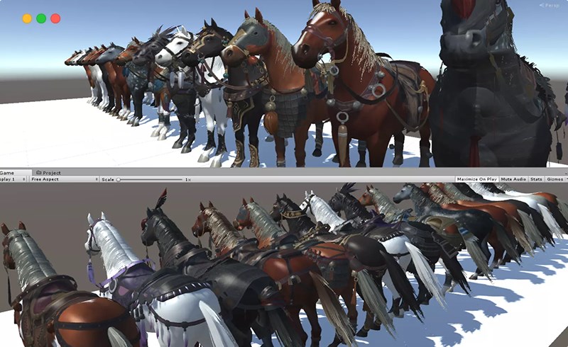 Unity资产 – 战马资产 War horses