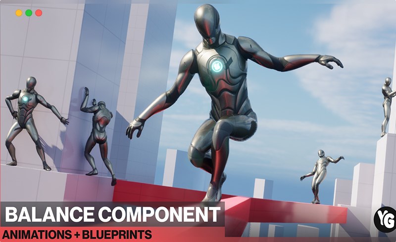 【UE5】平衡系统 Balance Component : 53 Animations + Blueprints