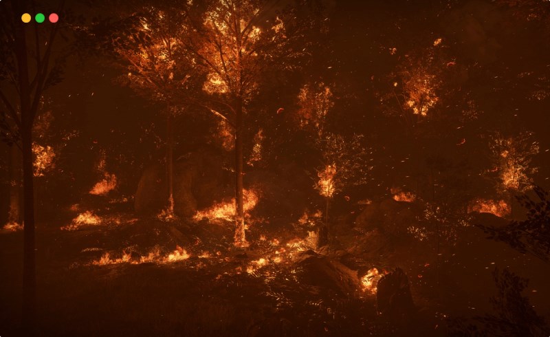 【UE4】火灾森林 Forest Fire