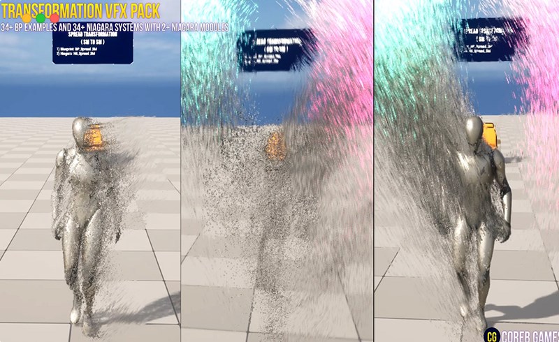 【UE5】变形视觉特效包 Transformation VFX Pack