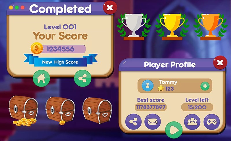 Unity资产 – 游戏界面按钮图标 Awesome Game UI Pack, Button Pack and Icon pack 16