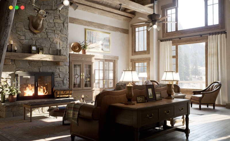 【UE5】山间小屋 Mountain Lodge