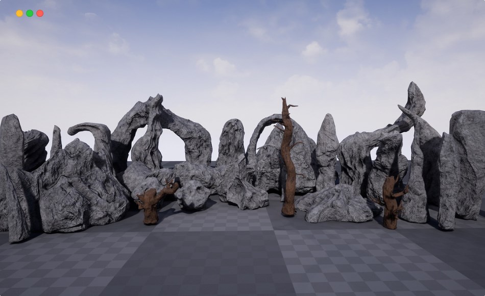 【UE4/5】岩石资产包 Rock Formations Pack