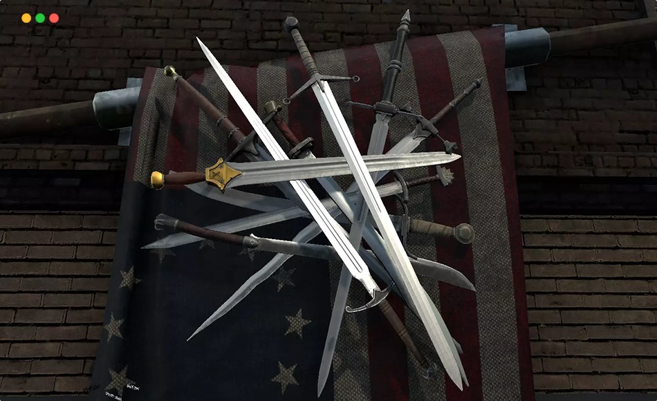 Unity资产 – 中世纪剑包 Medieval Sword Pack