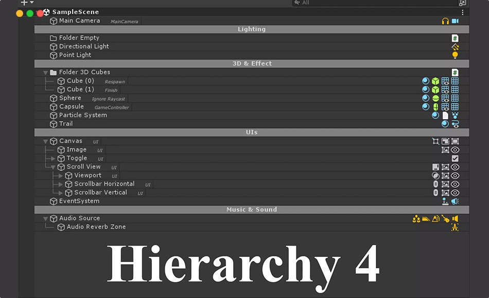 Unity插件 – 编辑器扩展插件 Hierarchy 4