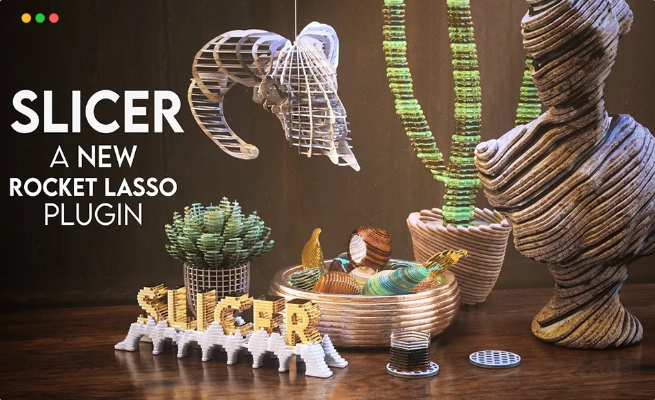 C4D插件 – 切片插件 Slicer for Cinema 4D