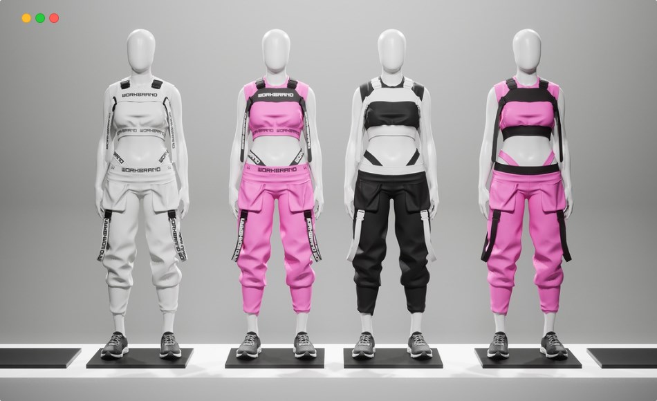 【UE5】模块化服装 Workbrand Techwear