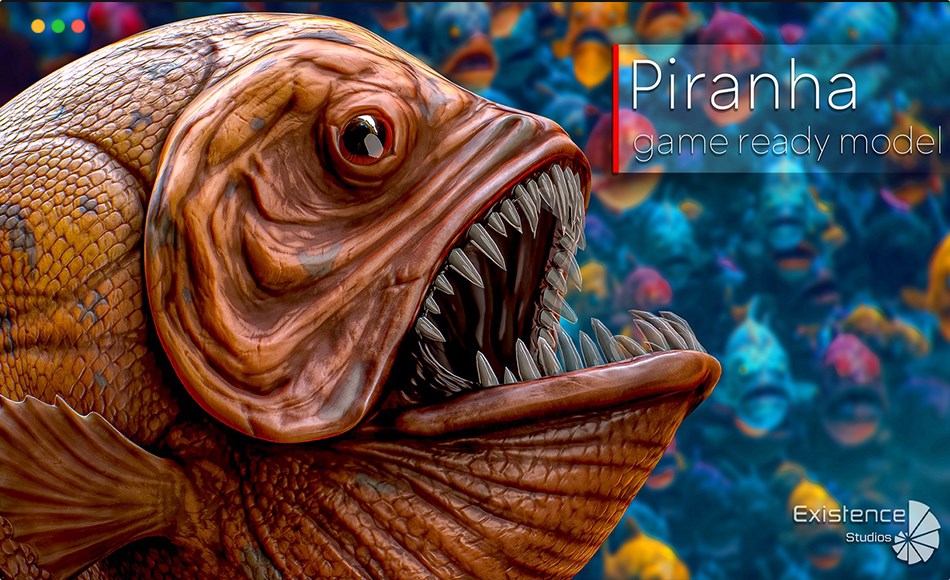 【UE5】海洋怪物鱼包 Ocean Monster Fish Pack – Part 2 – Underwater Creatures