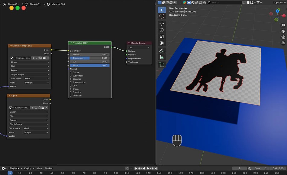 Blender插件 – 图像通道连接插件 Connect image alpha