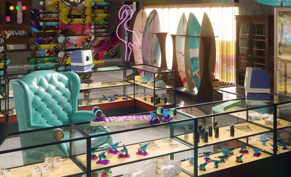 Kitbash 3d – 零售商店资产包 Retail-stores