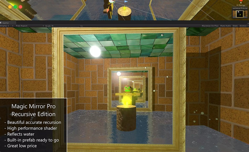 Unity资产 – 递归反射 Magic Mirror Pro – Recursive Edition