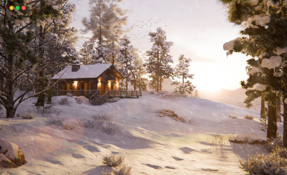 模型资产 – 冬季场景 ”Winter Has Come” Project File