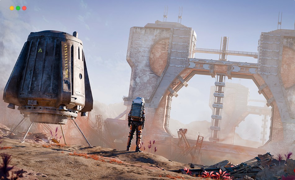 模型资产 – 科幻环境场景 Forced Landing Project File (.blend)