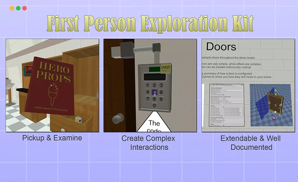 Unity插件 – 第一人称探索套件 First Person Exploration Kit