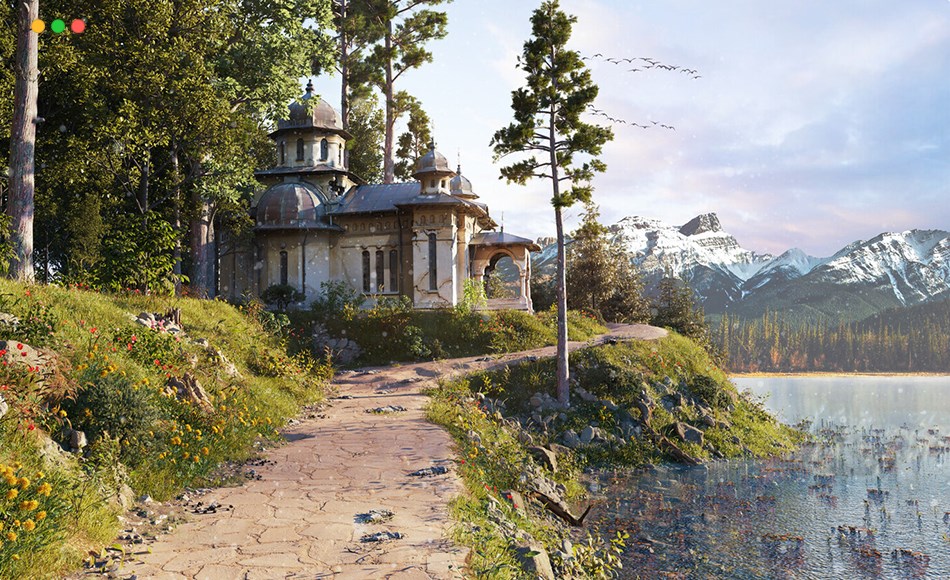 模型资产 – 海边教堂项目文件 Church By The Sea Project File