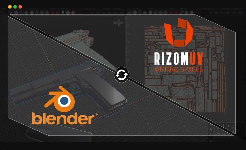 Blender插件 – 桥接插件 Rizomuv Bridge Blender