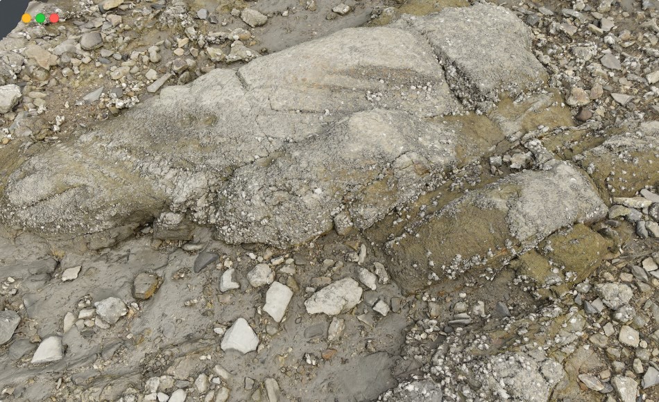 高精度扫描模型海滩岩石 Photoscan_Beach Rock_0069_only HighPoly Mesh (16K Texture)