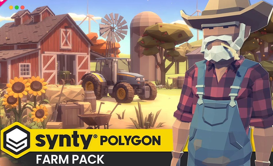 Unity场景 – 风格化农场 POLYGON Farm – Low Poly 3D Art