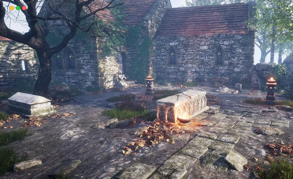 Unity场景 – 墓地场景环境 PBR Graveyard and Nature Set 2.0