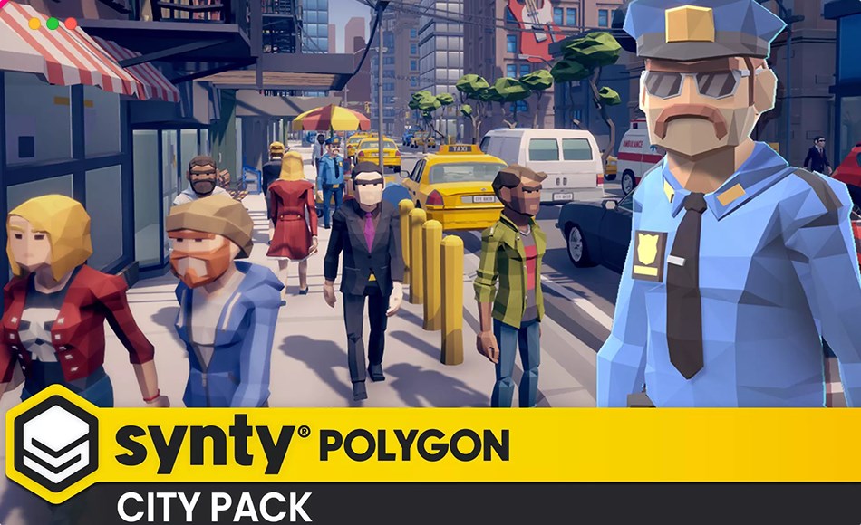 Unity资产 – 风格化城市 POLYGON City – Low Poly 3D Art