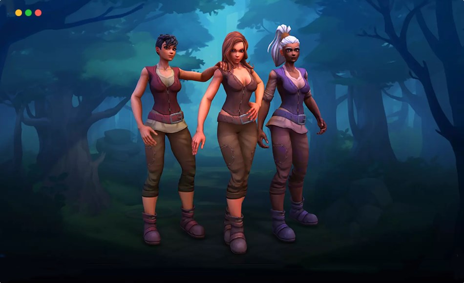 Unity角色 – 风格化奇幻人类 Modular Fantasy Stylized Human Female