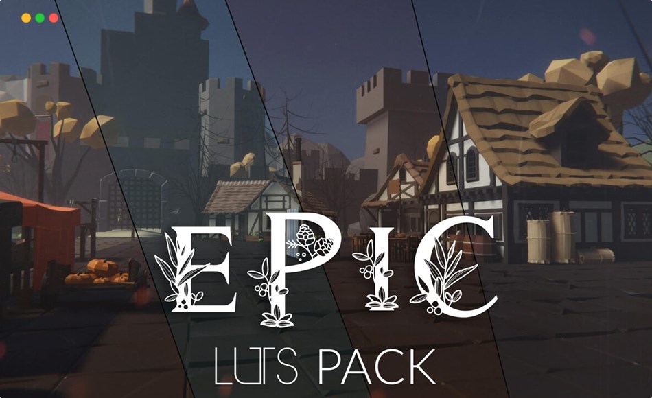 Unity – 100 个史诗般的 LUT 调色包 100 Epic Unity LUTs Pack